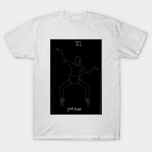 Justice Tarot Card T-Shirt by bwakey77